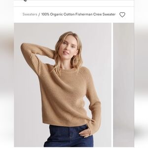 Quince 100% Cotton Cropped Sweater